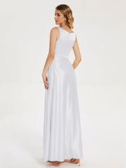 Modern A-line Satin Prom Dresses
