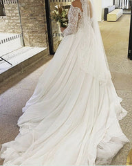 Plus Size Princess Wedding Dresses Sleeved