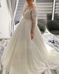 Plus Size Princess Wedding Dresses Sleeved