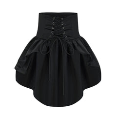 Sweetheart Retro Puffy Sleeves Floral Organza Two-piece Prom Dresses