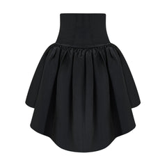 Sweetheart Retro Puffy Sleeves Floral Organza Two-piece Prom Dresses