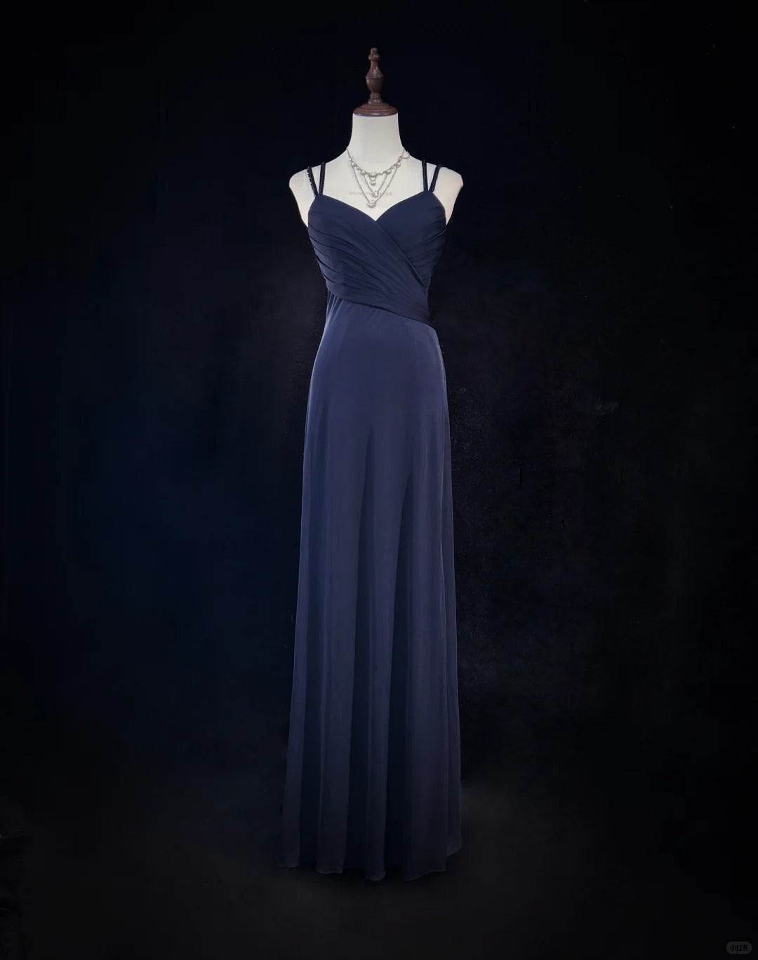 Sexy Spaghetti Straps Appliques Pleated Backless Floor Length Prom Dress Evening Dress Birthday Dress HZ0319
