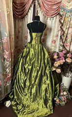 Pretty Prom Dress Spaghetti Straps Ball Gown Evening Dress Birthday Dress Sweet 16 Dress HZ0319