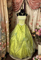 Sweet Prom Dress Spaghetti Straps Pleated Ball Gown Evening Dress Dance Dress Birthday Party Dress HZ0319