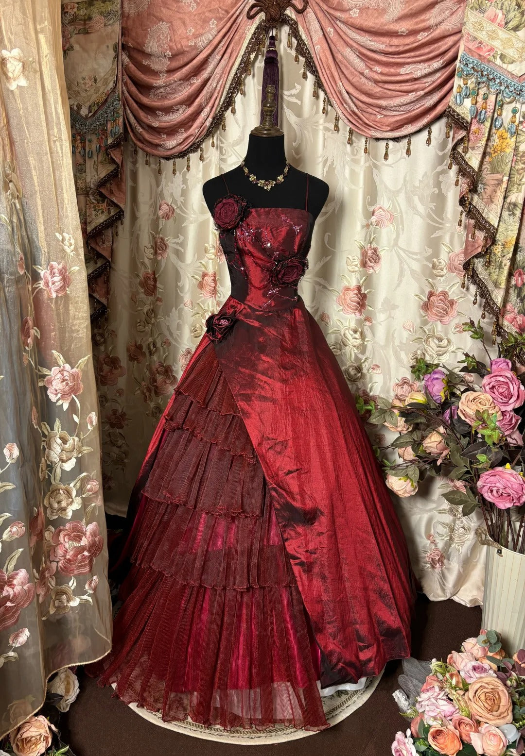 Elegant Prom Dress Spaghetti Straps Tulle Ball Gown Evening Dress Dance Dress Birthday Party Dress HZ0319