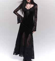 Halloween Costume Women Teenage Girl Dress Long Sleeves Gothic Dress Party Dress HZ0319