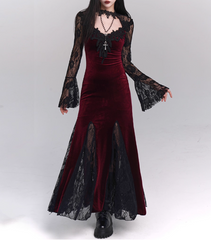 Halloween Costume Women Teenage Girl Dress Long Sleeves Gothic Dress Party Dress HZ0319