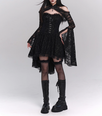 Halloween Costume Black Women Teenage Girl Dress Gothic Dress Party Dress HZ0319