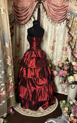 Charming Prom Dress Spaghetti Strapless Tiered Ball Gown Evening Dress Dancing Dress Birthday Party Dress HZ0319
