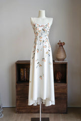Sweet Prom Dress Spaghetti Straps Floral Prom Gown Evening Dresses Gala Dress Party Dress HZ0319