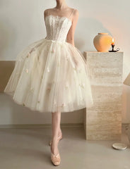 Pretty Prom Dress Spaghetti Straps Pleated Floral Prom Gown Evening Dresses Gala Dress Party Dress HZ0319