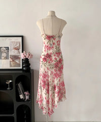 Pretty Woman Summer Dress Spaghetti Straps Print Party Dresses Vacation Dress HZ0319
