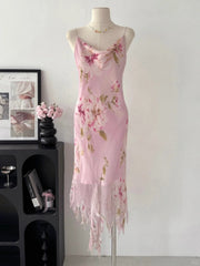 Beauty Woman Summer Dress Spaghetti Straps Asymmetrical Hem Party Dresses Vacation Dress HZ0319