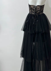 Beauty Homecoming Dress Strapless Tulle Short Prom Dress Birthday Party Dress HZ0319