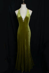 Gorgeous Prom Dress V-neck Pearl Birthday Party Dress Evening Dress Gala Dress HZ0319