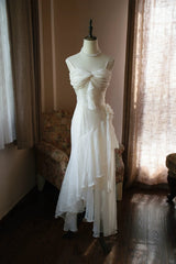 Pretty Prom Dress Spaghetti Straps Pleated Ruffle Birthday Party Dress Evening Dress Gala Dress HZ0319