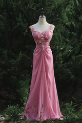 Sweet Prom Dress Appliques Pleated Gala Dress Birthday Party Dress Evening Dress HZ0319