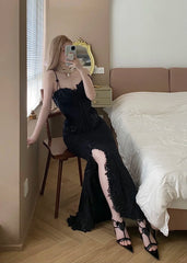 Sexy Prom Dress Sweetheart Slit Mermaid Birthday Party Dress Cocktail Dress HZ0319