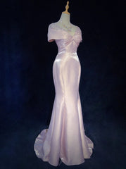 Sweet Prom Dress V-neck Pleated Mermaid Gala Dress Evening Dress Birthday Dress HZ0319