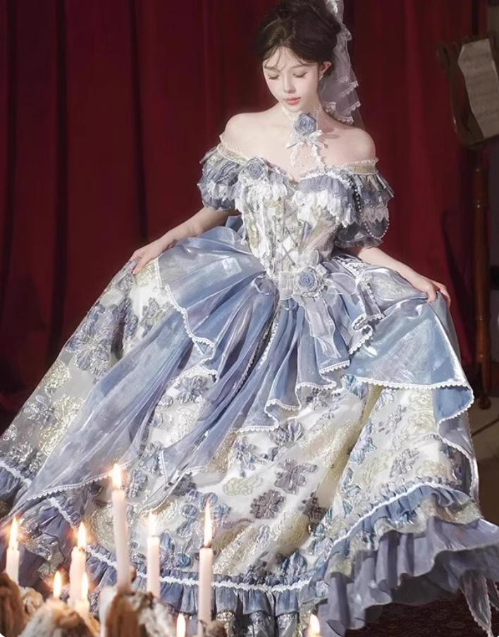Gorgeous Prom Dress Off Shoulder Pleated Ball Gown Birthday Party Dress Evening Dress 16th Dress HZ0319