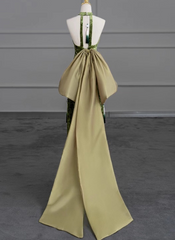 Elegant Prom Dress Halter Bowknot Gala Dress Evening Dress Party Dress HZ0319