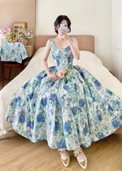 Beauty Prom Dress Off Shoulder Pleated Print Evening Dress Birthday Party Dress Gala Dress HZ0319