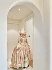 Sweet Prom Dress Square Neck Pleated Ball Gown Evening Dress Birthday Party Dress Quinceanera Dress HZ0319