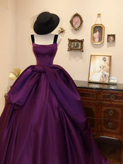 Gorgeous Prom Dress Dark Purple Strapless Evening Dress Birthday Party Dress Ball Gown HZ0319