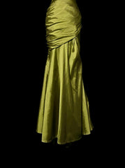 Stunning Prom Dress Strapless Pleated Long Prom Dress Mermaid Evening Dress Birthday Party Dress HZ0319
