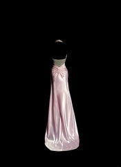 Sweet Prom Dress Light Pink Halter Long Prom Dress Evening Dress Birthday Party Dress HZ0319