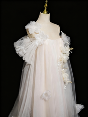 Beauty Prom Dress A Line Off Shoulder Tulle Prom Dress Evening Gown Birthday Party Dress HZ0319