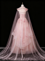 Shiny Prom Dress Sweetheart Tulle Floral Birthday Party Outfits Evening Ball Gown HZ0319