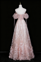 Beauty Prom Dress Off Shoulder Floral Evening Gown Birthday Party Outfits HZ0319