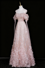 Beauty Prom Dress Off Shoulder Floral Evening Gown Birthday Party Outfits HZ0319