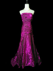 Gorgeous Prom Dress Strapless Pleated Mermaid Evening Dress Birthday Party Dress HZ0319