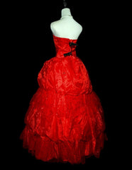 Charming Prom Dress Strapless Evening Dress Birthday Party Dress Ball Gown HZ0319