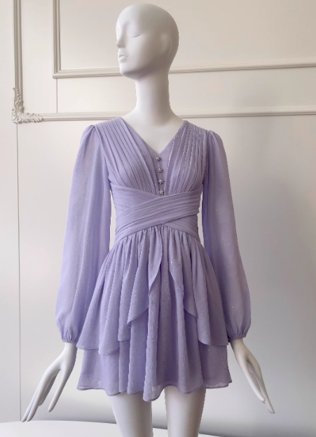 New Arrival Homecoming Dress V-neck Pleated Birthday Party Dress Short Prom Dress HZ0319