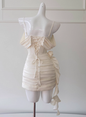 New Arrival Homecoming Dress Spaghetti Straps Pleated Short Prom Dress Birthday Party Outfits HZ0319