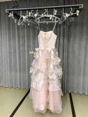 New Design Prom Dress Spaghetti Straps Pleated Tulle Ball Gown Evening Dress Birthday Party Dress HZ0319