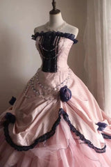 Elegant Prom Dress Strapless Pleated Tiered Evening Dress Sweet 16 Dress Ball Gown HZ0319