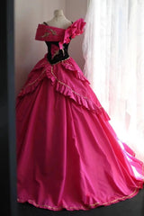 New Design Prom Dress Asymmetrical Neck Pleated Evening Dress Sweet 16 Dress Ball Gown HZ0319