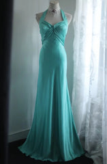 Stunning Prom Dress Halter Floral Evening Dress Birthday Party Dress Gala Dress HZ0319