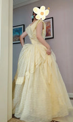 Cute Prom Dress Asymmetrical Neck Pleated Evening Dress Sweet 16 Dress Ball Gown HZ0319