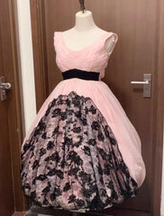 Cute Homecoming Dress Crew Neck Pleated Short Prom Dress Evening Dress Birthday Party Outfits HZ0319