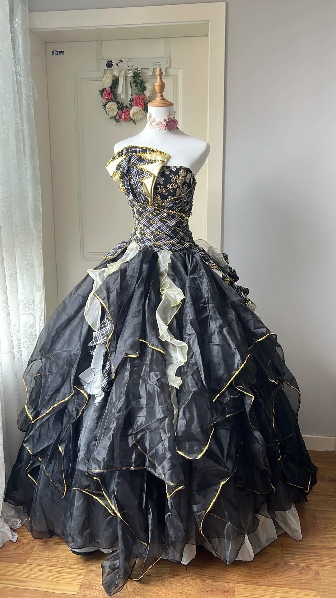 New Arrival Prom Dress Asymmetrical Neck Pleated Ball Gown Birthday Dress Evening Dress Sweet 16 Dress HZ0319