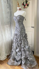 Charming Prom Dress Sweetheart Pleated Mermaid Evening Dress Gala Dress Birthday Party Outfits HZ0319