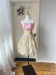 Newest Homecoming Dress Strapless Short Prom Dress Party Dress Back to School Outfits HZ0319