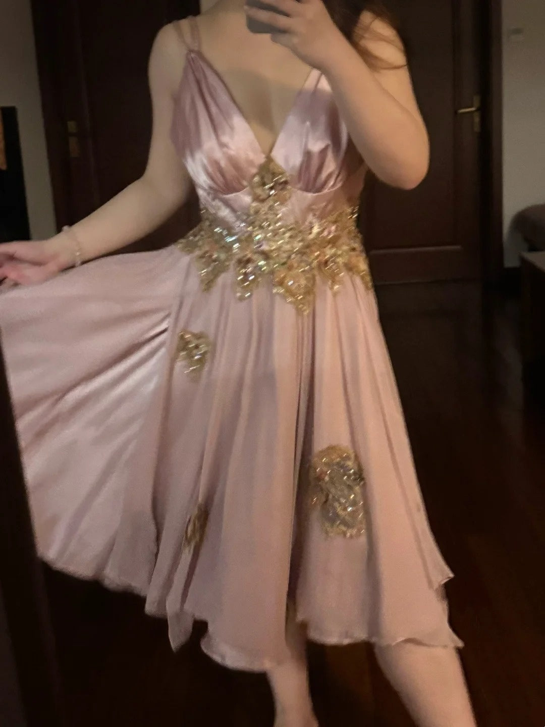 Stunning Prom Dress Spaghetti Straps Pleated Short Birthday Party Dress Cocktail Dress HZ0319