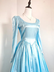 Minimalist Prom Dress Satin Crew Neck Pleated Gala Dress Evening Dress Formal Dress HZ0319