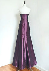 Gorgeous Prom Dress Dark Purple Sweetheart Pleated Gala Dress Evening Dress Formal Dress HZ0319